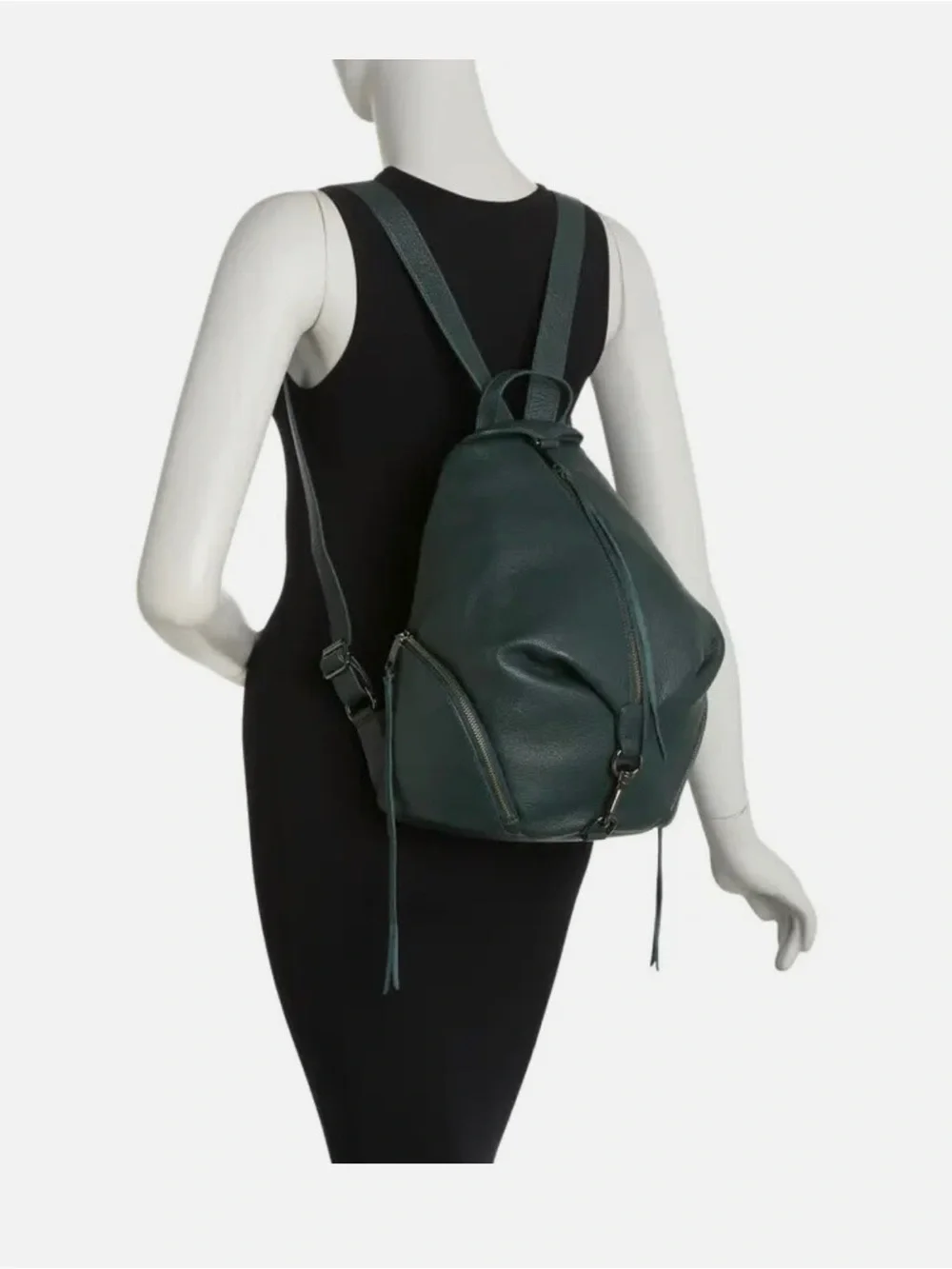 NWT Rebecca Minkoff Julian full size Backpack in Pine green